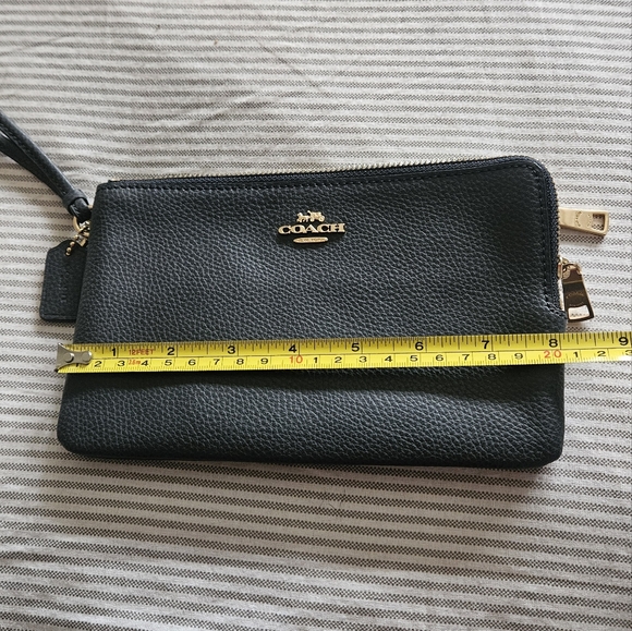 Coach Double Zip Wristlet Wallet Phone Carrier - Picture 3 of 8